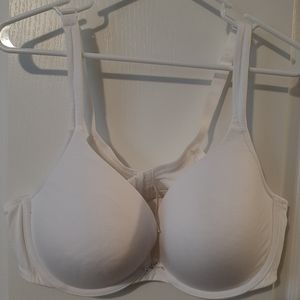 White Cacique padded cotton bra 44D